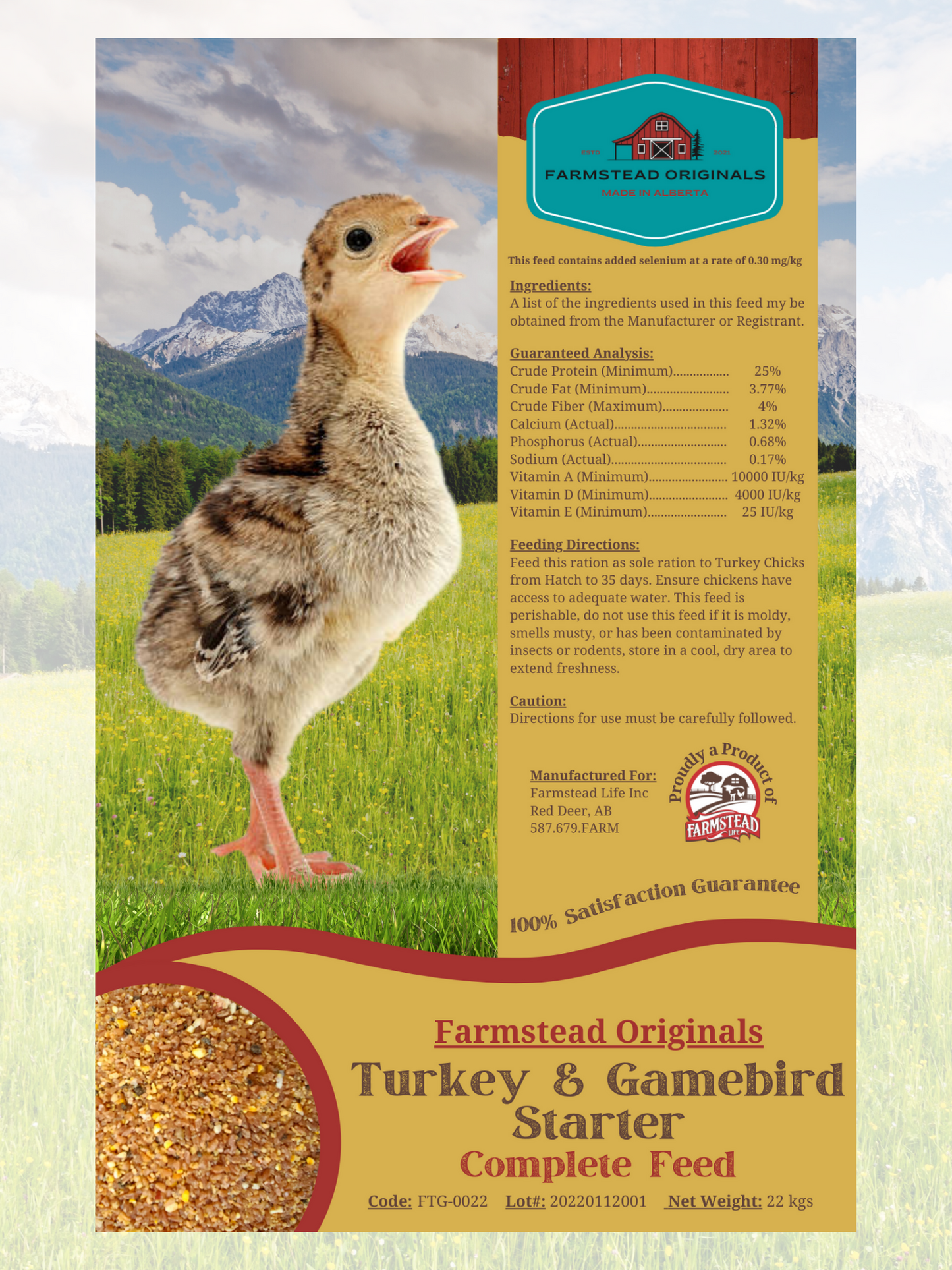 Turkey & Game Bird Starter Farmstead Life Feeds