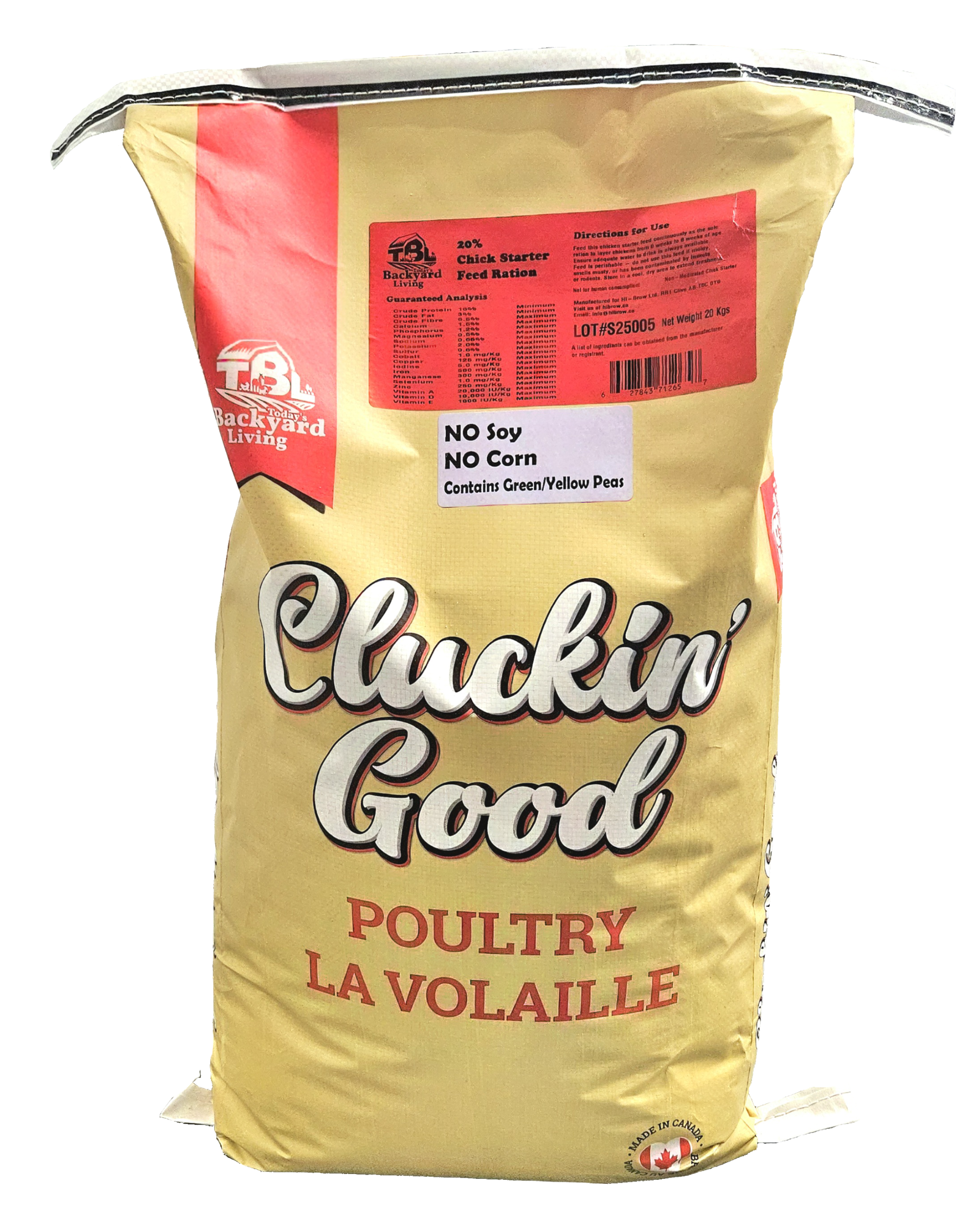 Chicken Starter Feed Ration, 20% Cluckin' Good – Feedstoretoyourdoor