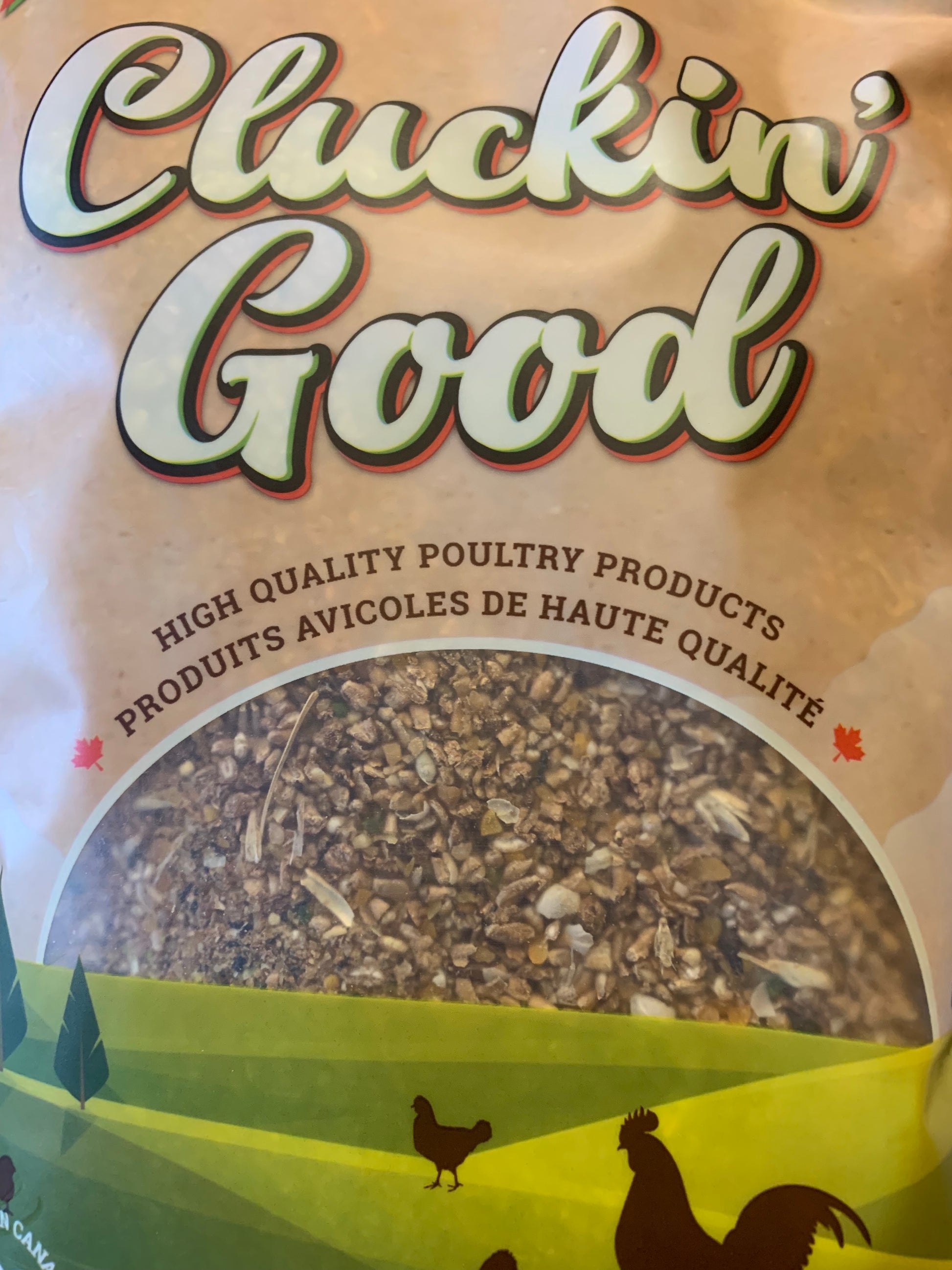 CluckinGood Grower ration for poultry, milled grain complete feed