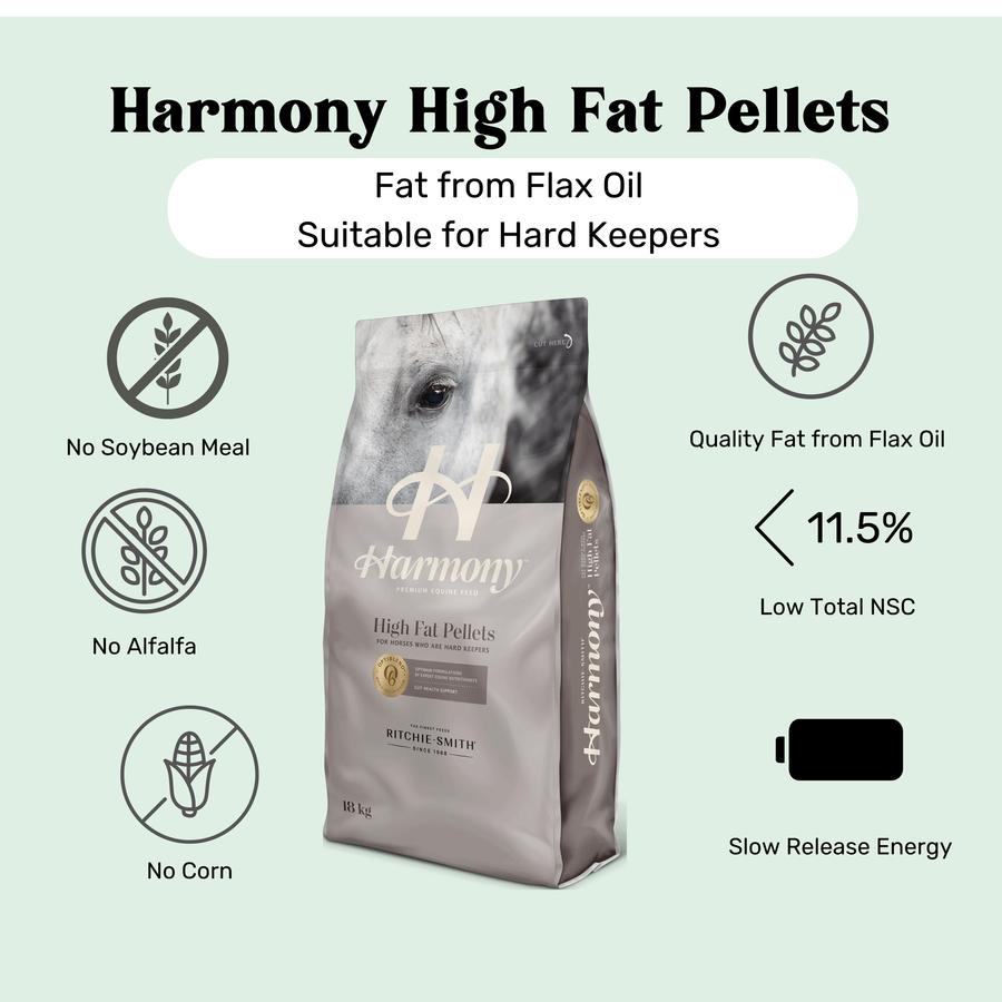 High Fat Pellet by Harmony Premium Equine Feeds