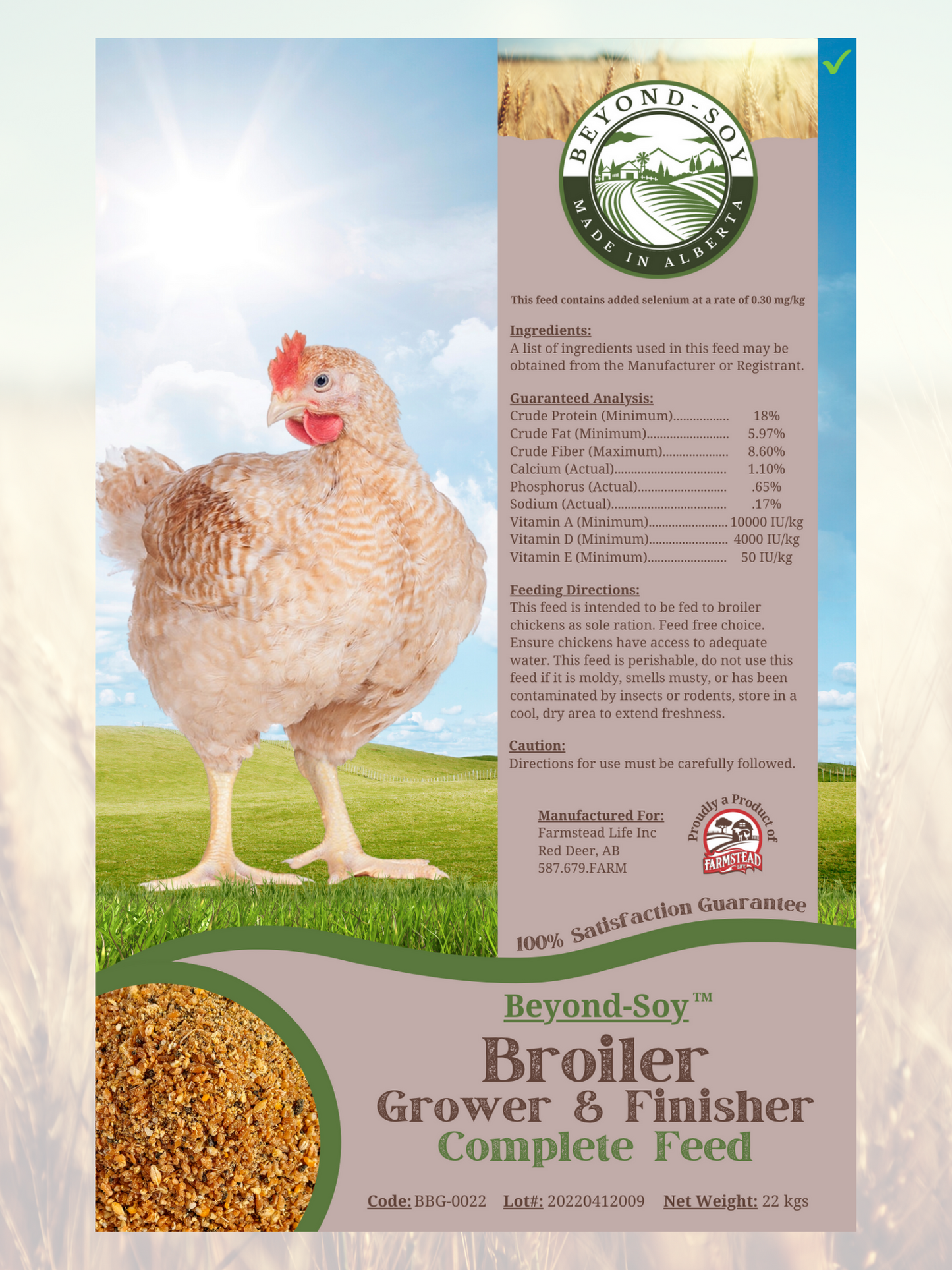 Broiler Grower Finisher - Beyond Soy - Farmstead Feeds