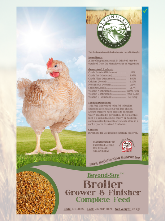 Broiler Grower Finisher - Beyond Soy - Farmstead Feeds