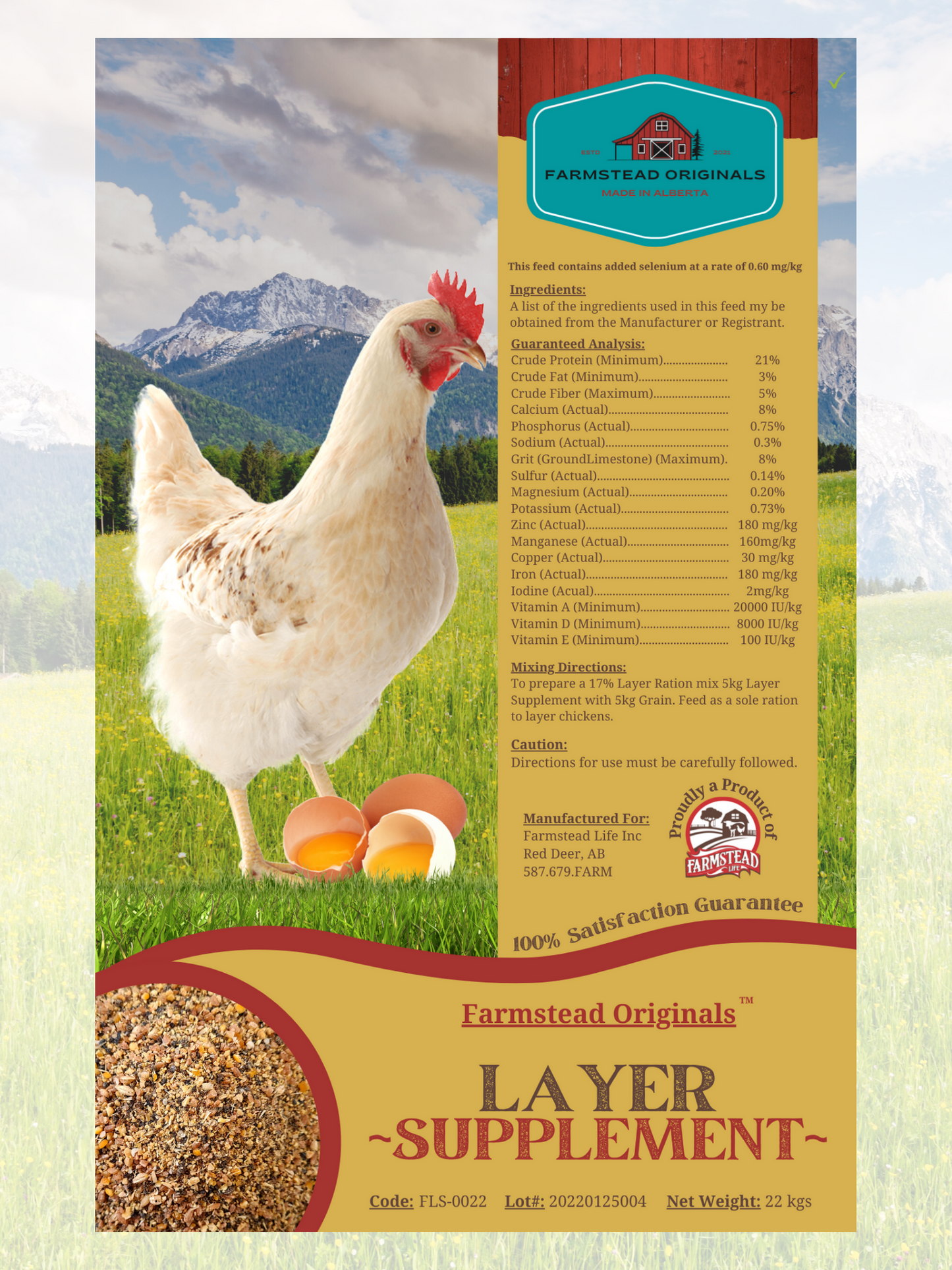 Layer Supplement - Original - Farmstead Life Feeds.