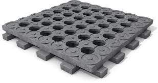 Mud Control Grid.  Made 100% from Recycled plastic.  Measure 19 1/4" x 19 1/4".  Weight 14.5 lb