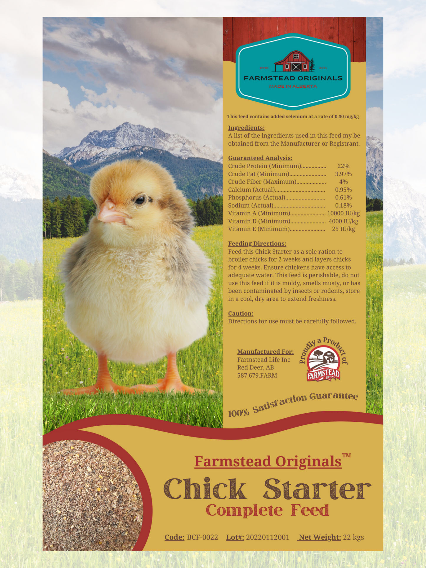 Chick Starter - original - Farmstead Life Feeds