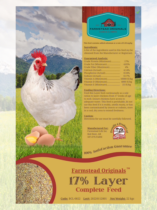 Layer Poultry Feed - Original -  by Farmstead Life Feeds