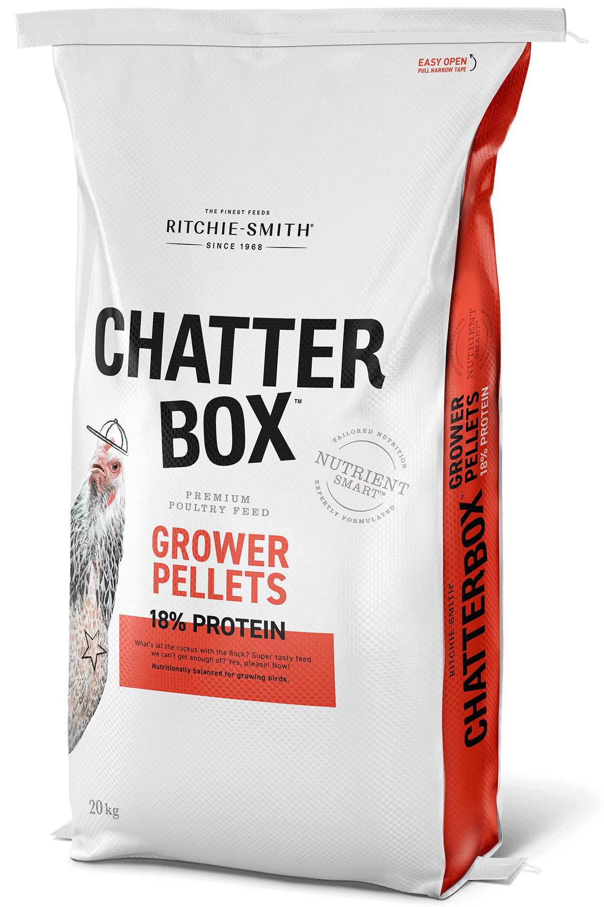 Chatter Box Grower Pellets, 18% Protein, NON GMO