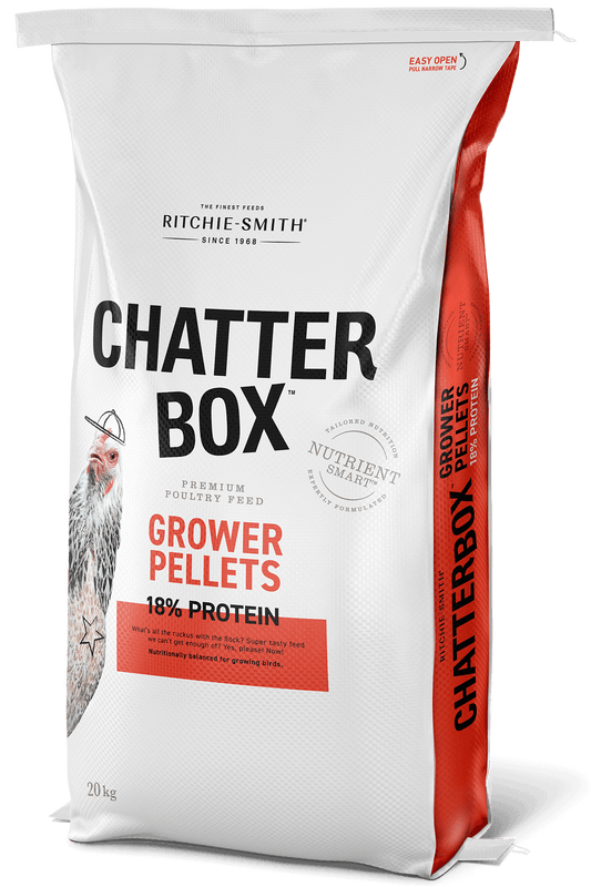 Chatter Box Grower Pellets, 18% Protein, NON GMO