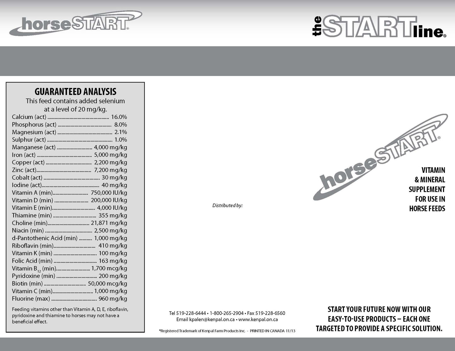 horseSTART Vitamin and Mineral for horses